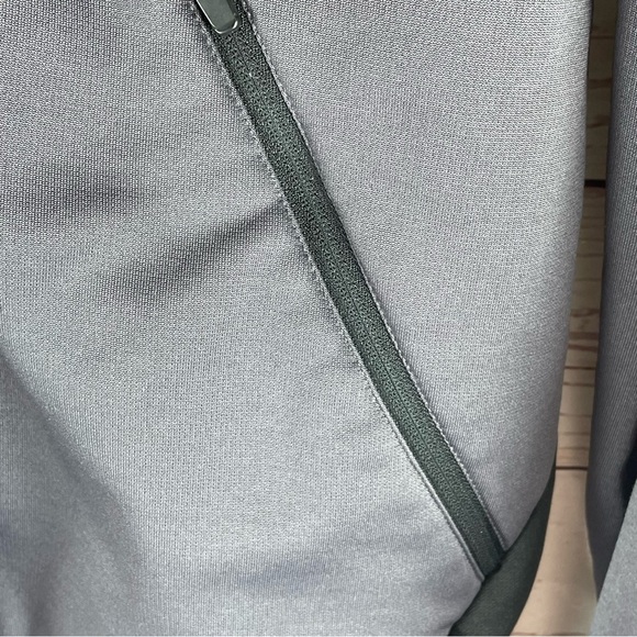 MENS HEAD FULL ZIP FLEECE GREY DRAWSTRING HOODIE JACKET M Outdoor Active - Picture 3 of 9